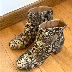 Snakeskin boots
